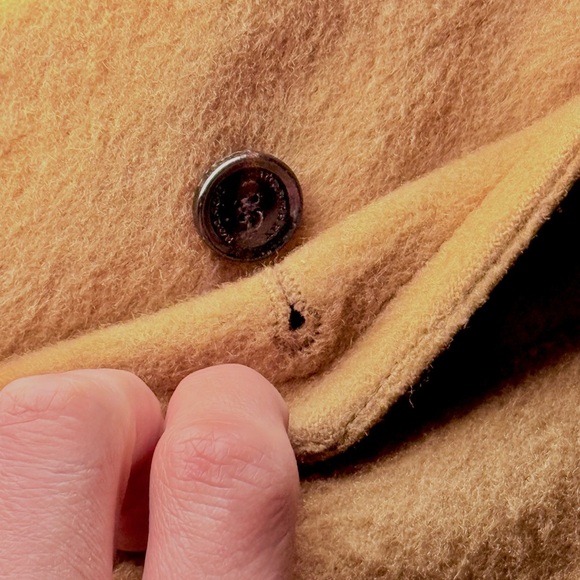 Burberry Men's Camel Wool Trench Coat - Picture 8 of 16